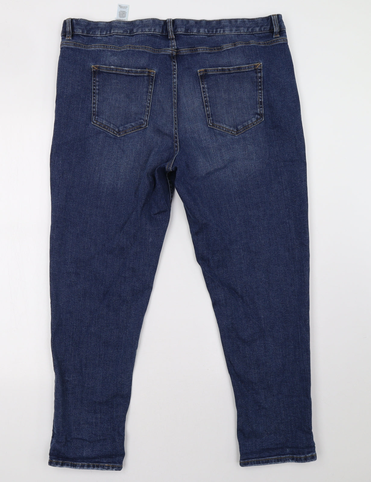 Marks and Spencer Womens Blue   Mom Jeans Size 18 L28 in