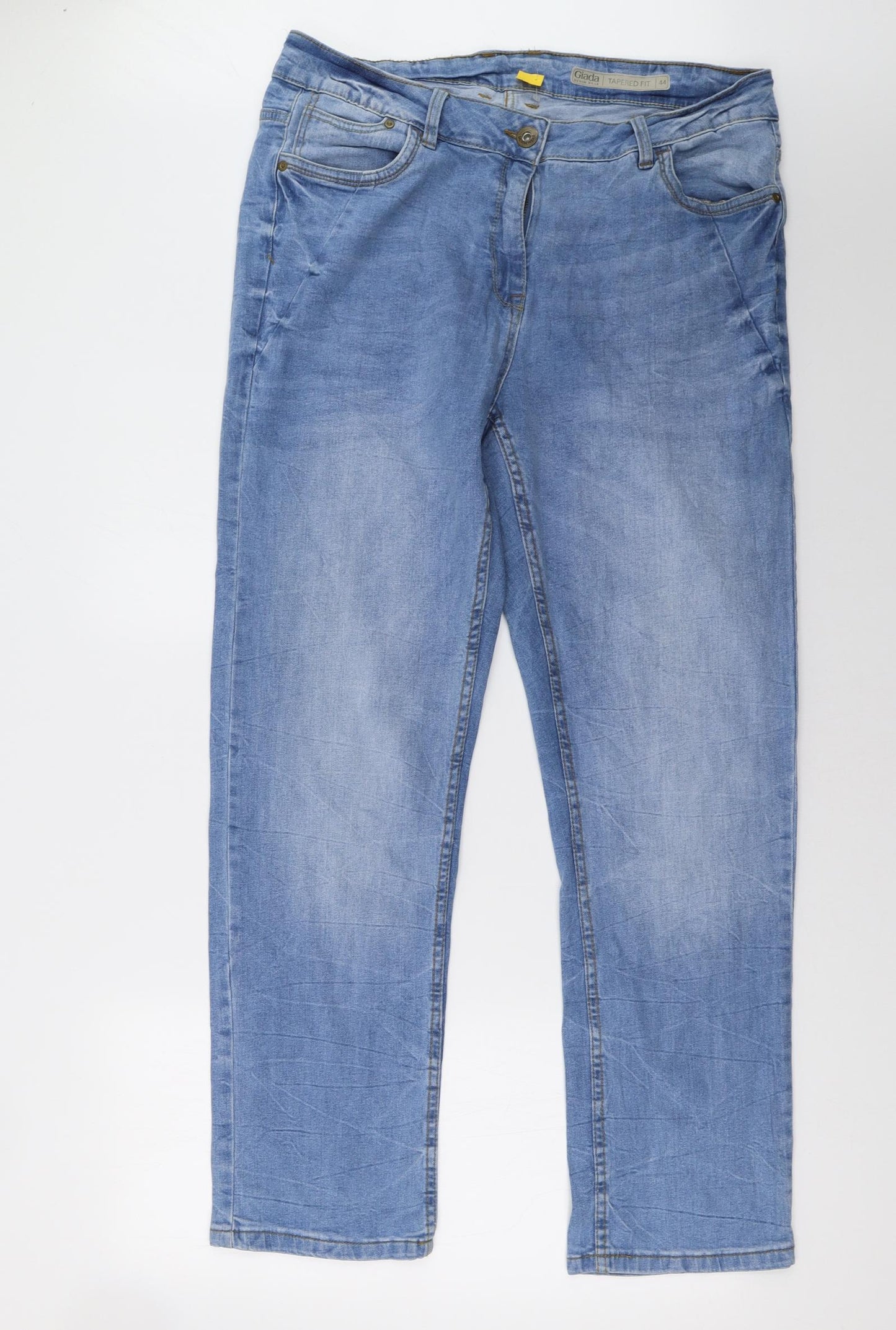 giada Womens Blue  Denim Straight Jeans Size 16 L32 in