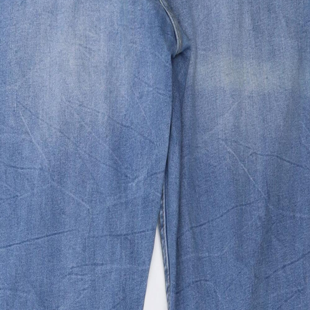 giada Womens Blue  Denim Straight Jeans Size 16 L32 in