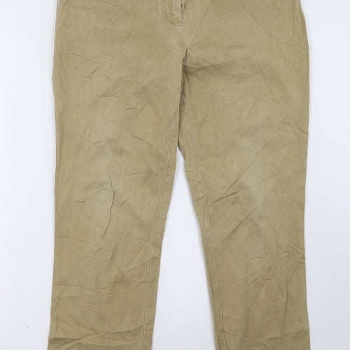 michele boyard Womens Beige   Trousers  Size 12 L33 in