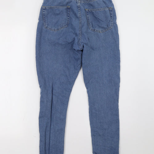 Boohoo Womens Blue  Denim Straight Jeans Size 10 L30 in