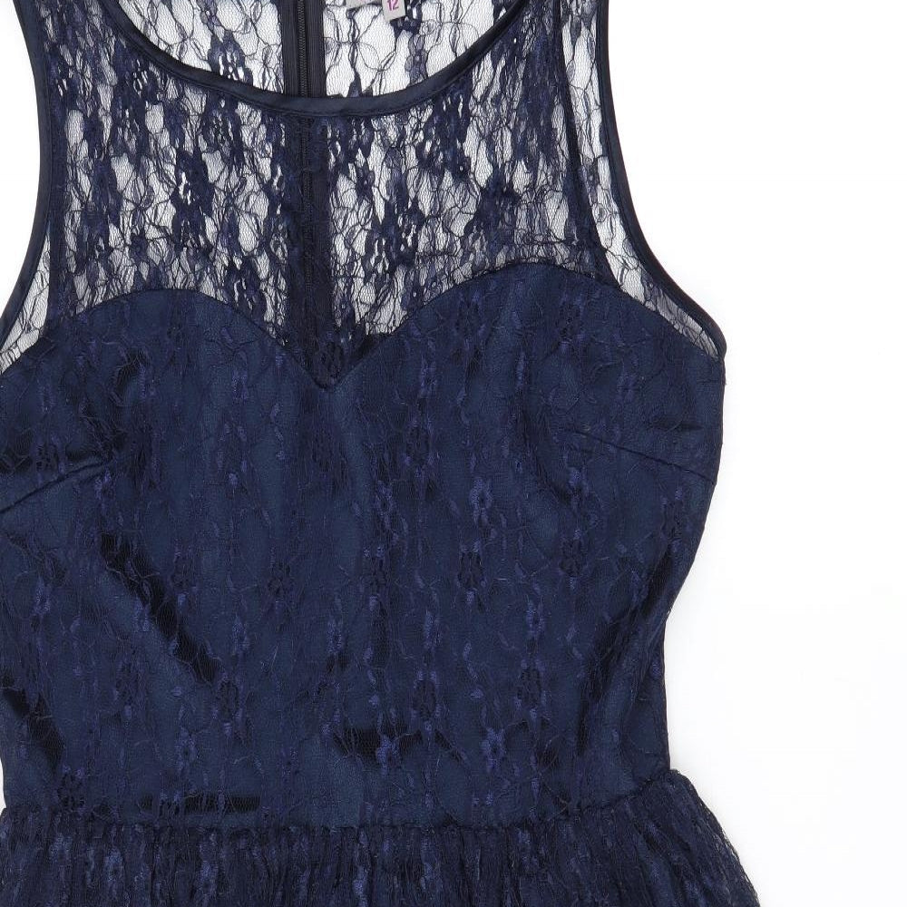 Pippa Dee Womens Blue   Tank Dress  Size 12