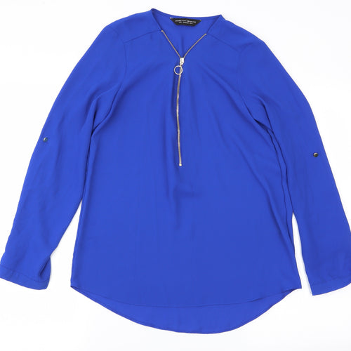 Dorothy Perkins Womens Blue   Basic Blouse Size 8