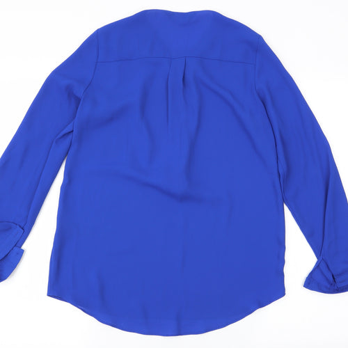 Dorothy Perkins Womens Blue   Basic Blouse Size 8