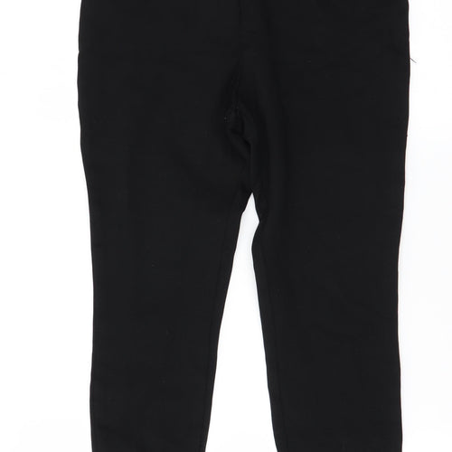 NEXT Womens Black   Cropped Leggings Size 12 L22.5 in