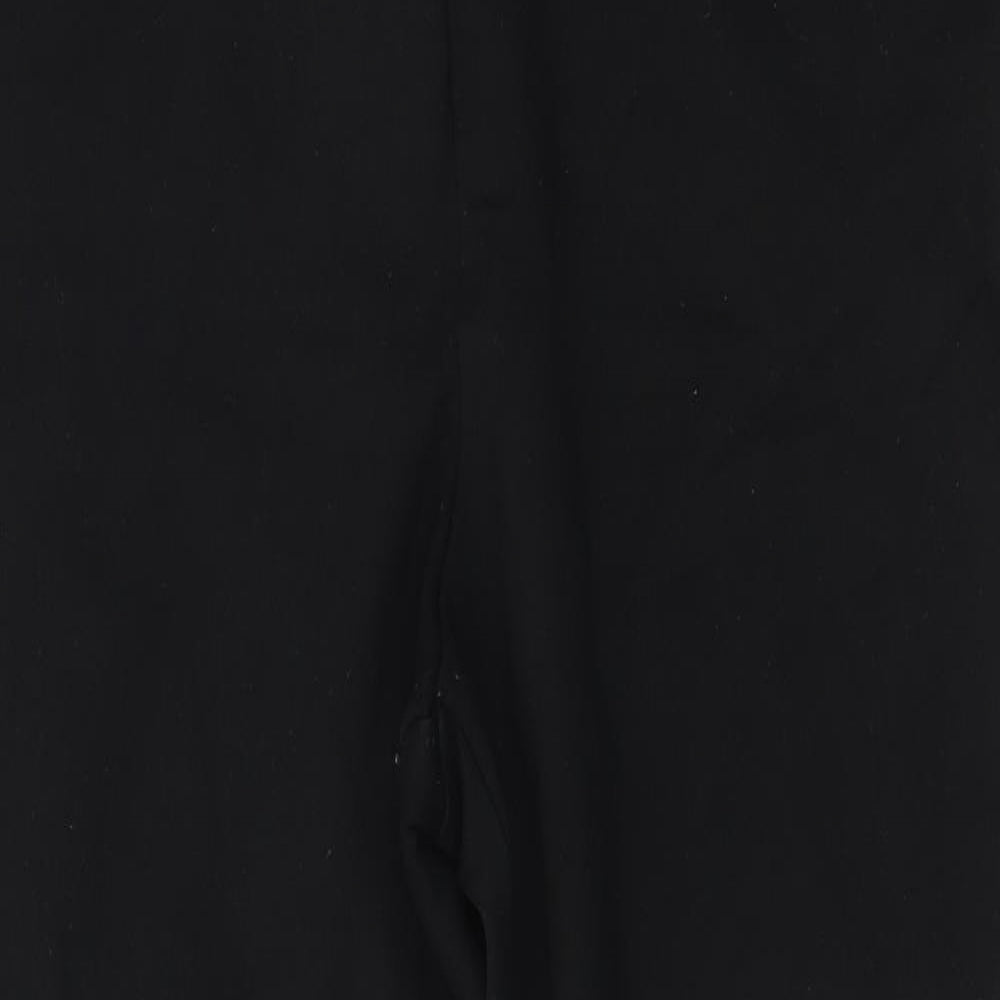NEXT Womens Black   Cropped Leggings Size 12 L22.5 in