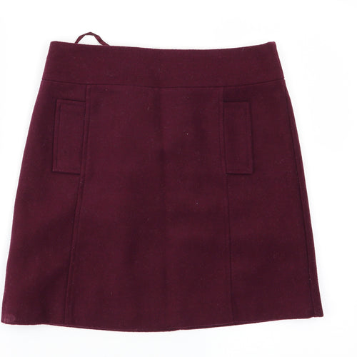 Papaya Womens Purple   Mini Skirt Size 8