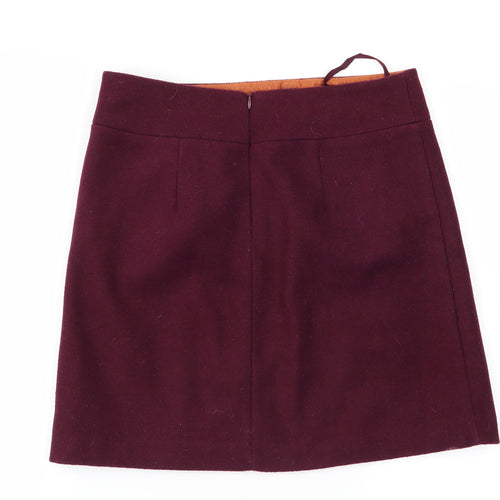 Papaya Womens Purple   Mini Skirt Size 8