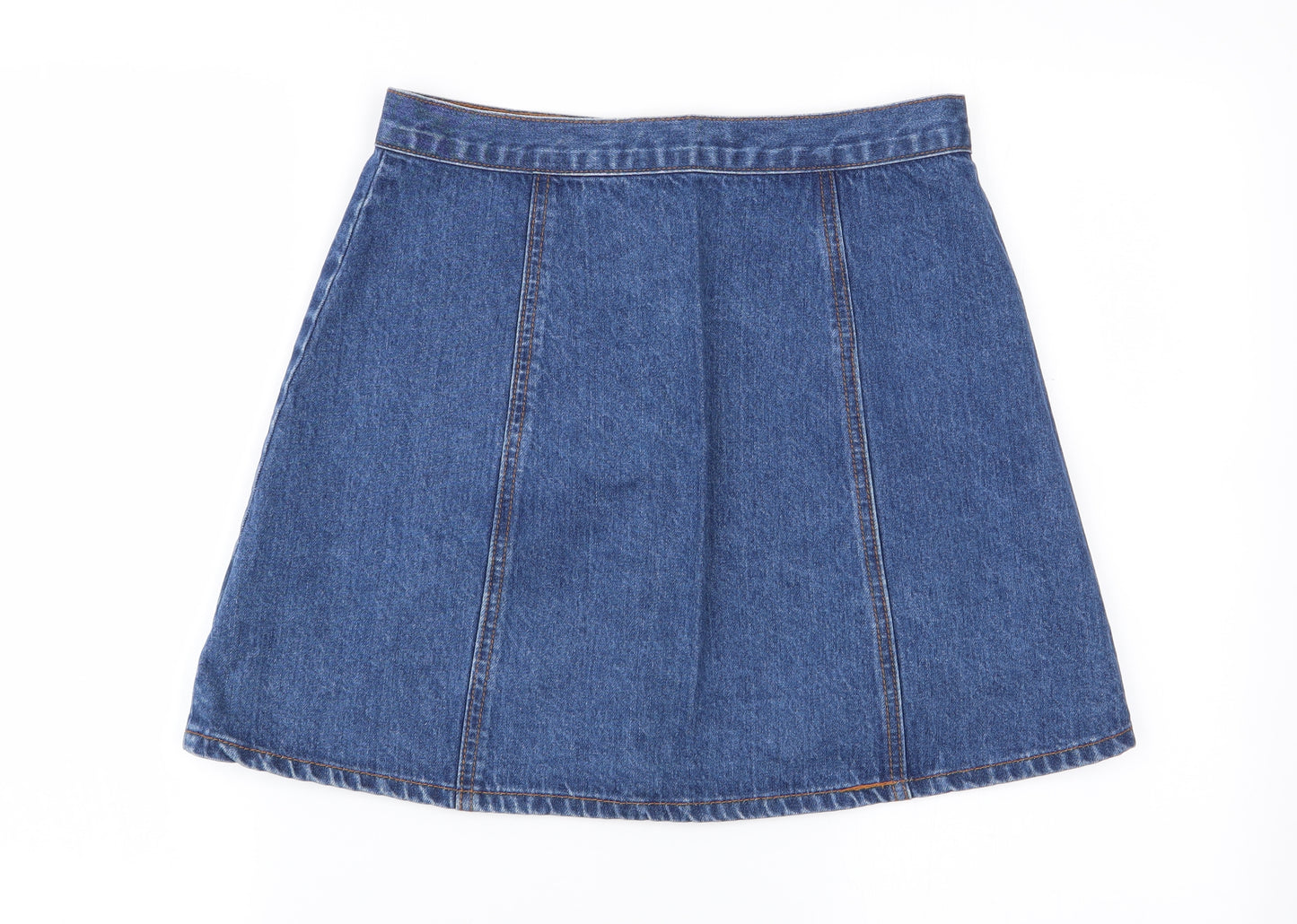 Cooperative Womens Blue  Denim Mini Skirt Size M