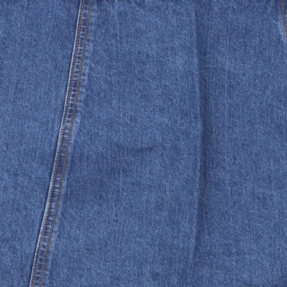 Cooperative Womens Blue  Denim Mini Skirt Size M