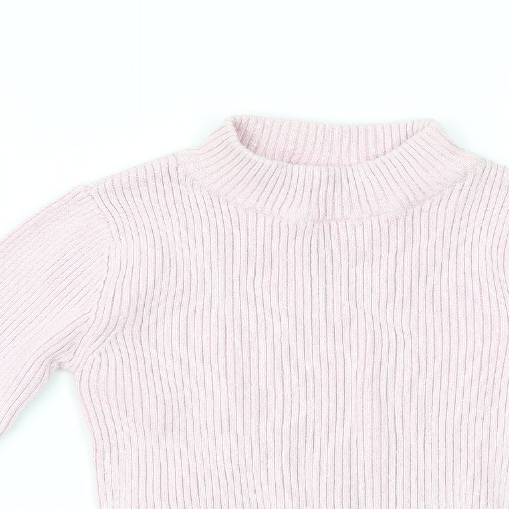 F&F Girls Pink   Pullover Jumper Size 5-6 Years