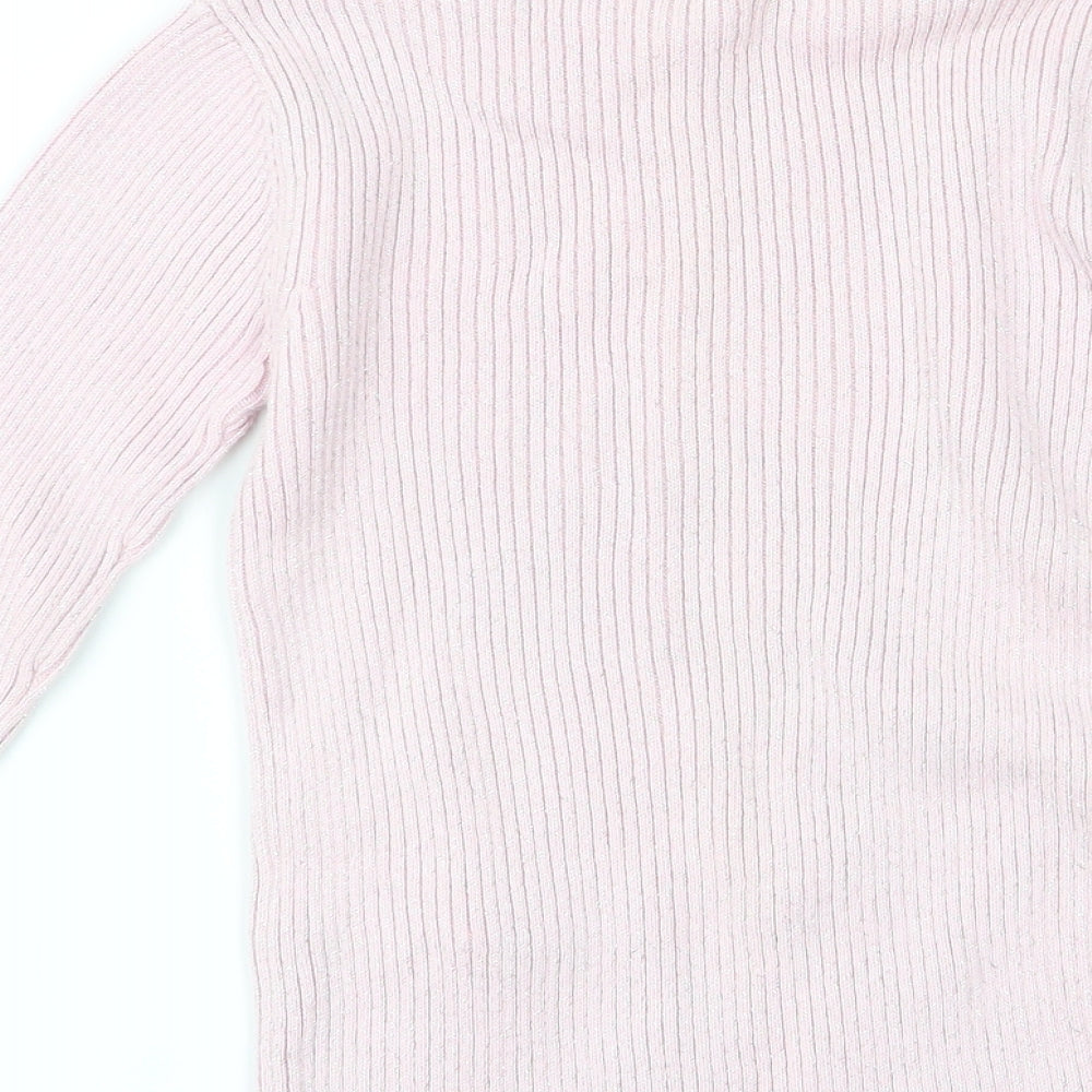 F&F Girls Pink   Pullover Jumper Size 5-6 Years