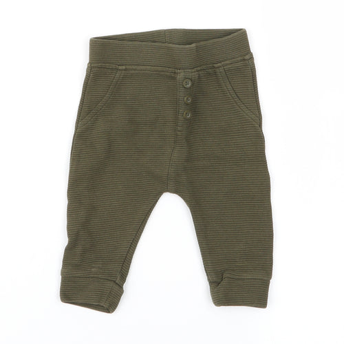 George Baby Green   Jogger Trousers Size 0-3 Months