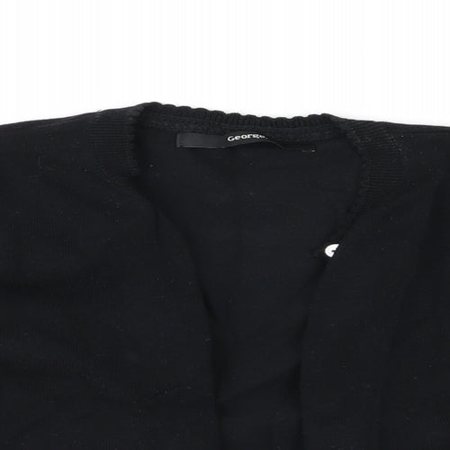 George Girls Black   Cardigan Jumper Size 5-6 Years