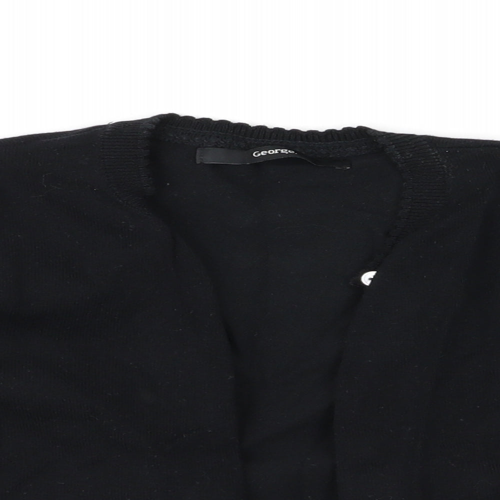 George Girls Black   Cardigan Jumper Size 5-6 Years