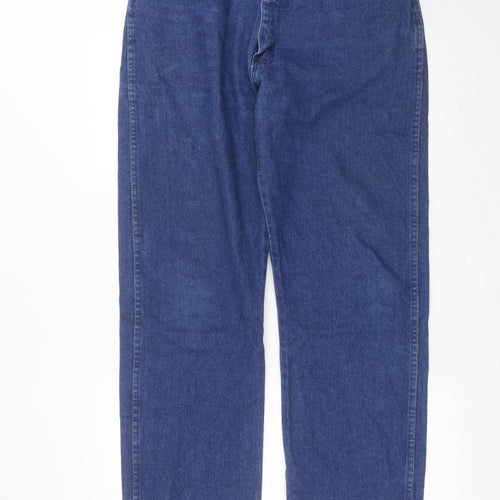 Wrangler Mens Blue  Denim Straight Jeans Size 36 in L32 in