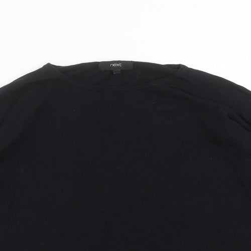 NEXT Womens Black  Knit Pullover Jumper Size 12  - Rhinestone detail
