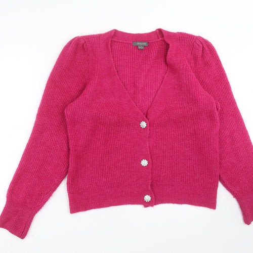 Primark Womens Pink  Knit Cardigan Jumper Size L