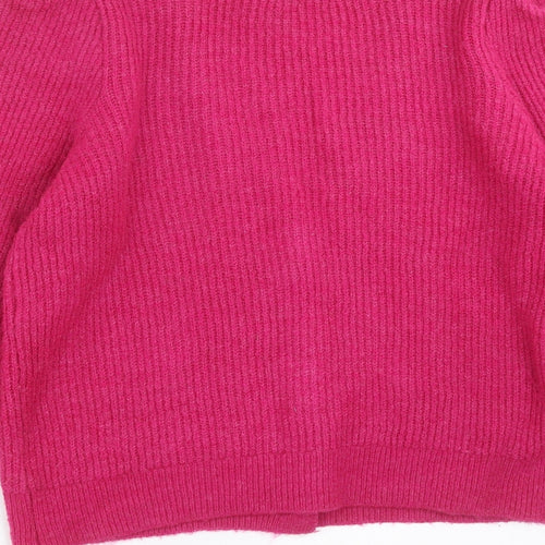 Primark Womens Pink  Knit Cardigan Jumper Size L