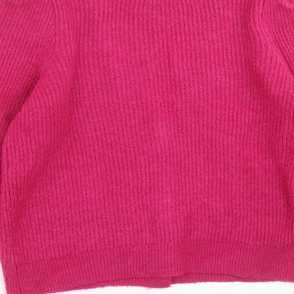 Primark Womens Pink  Knit Cardigan Jumper Size L