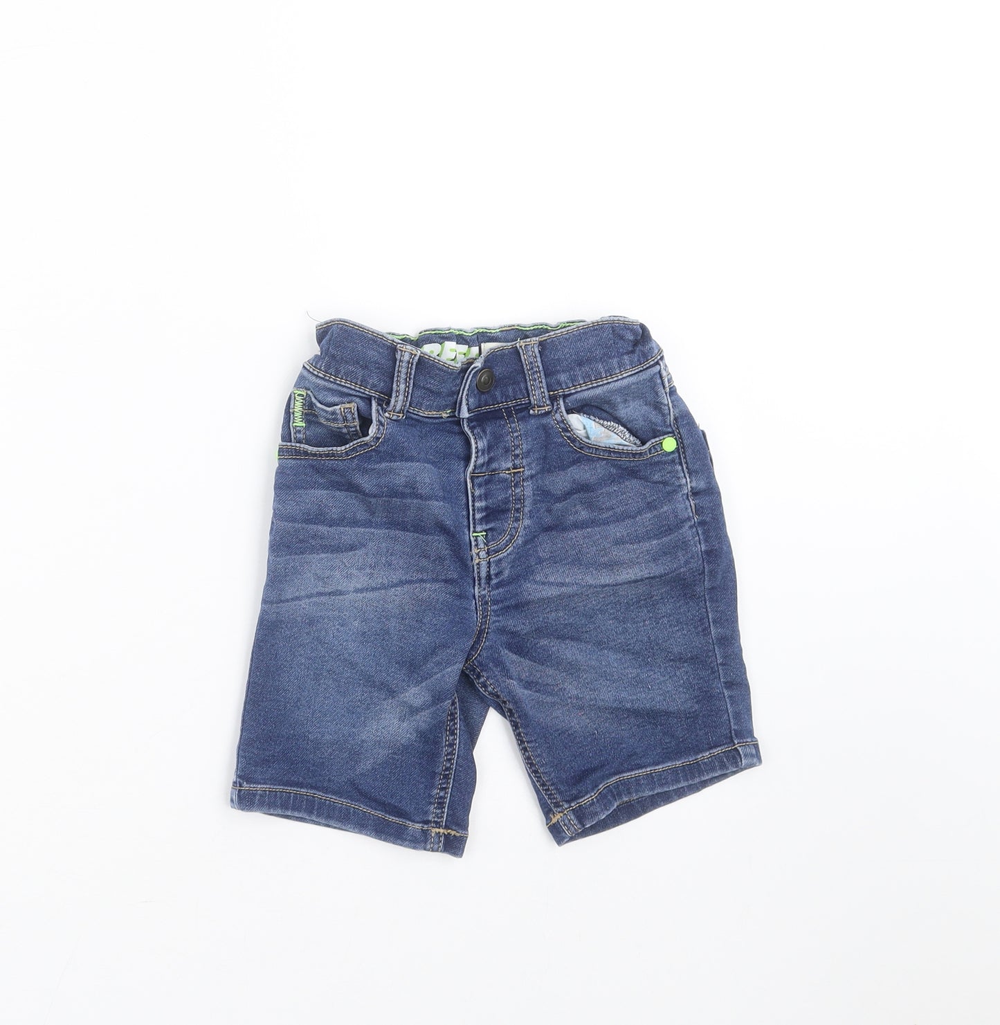 F&F Boys Blue  Denim Bermuda Shorts Size 3-4 Years