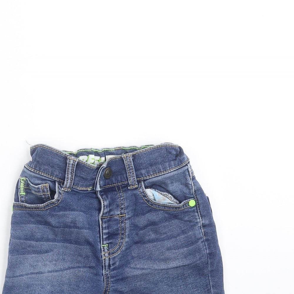 F&F Boys Blue  Denim Bermuda Shorts Size 3-4 Years