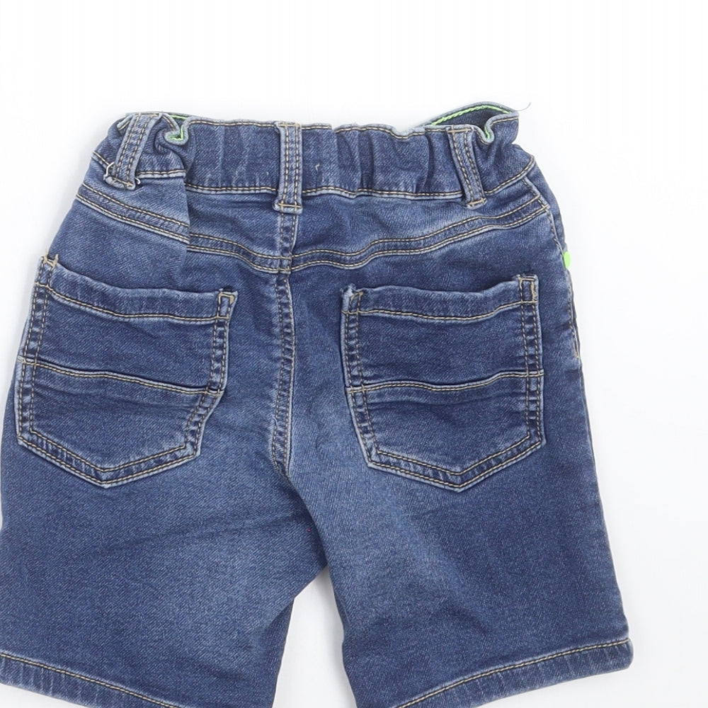 F&F Boys Blue  Denim Bermuda Shorts Size 3-4 Years
