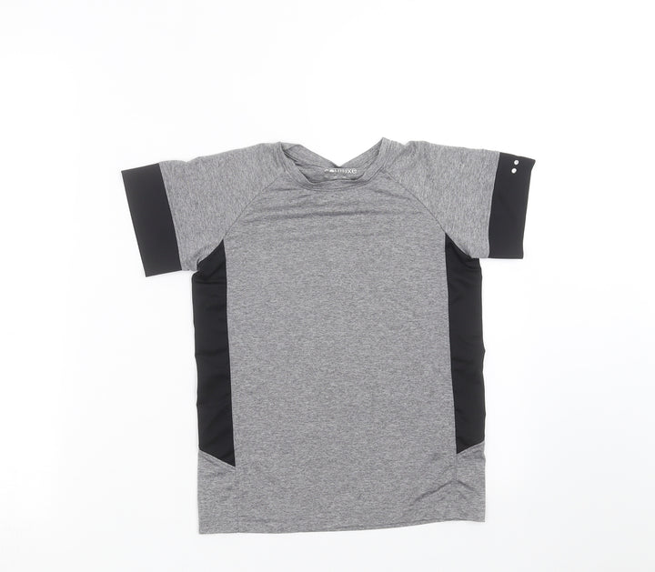 SOULUXE Girls Grey Basic T-Shirt Size 8-9 Years - sports top