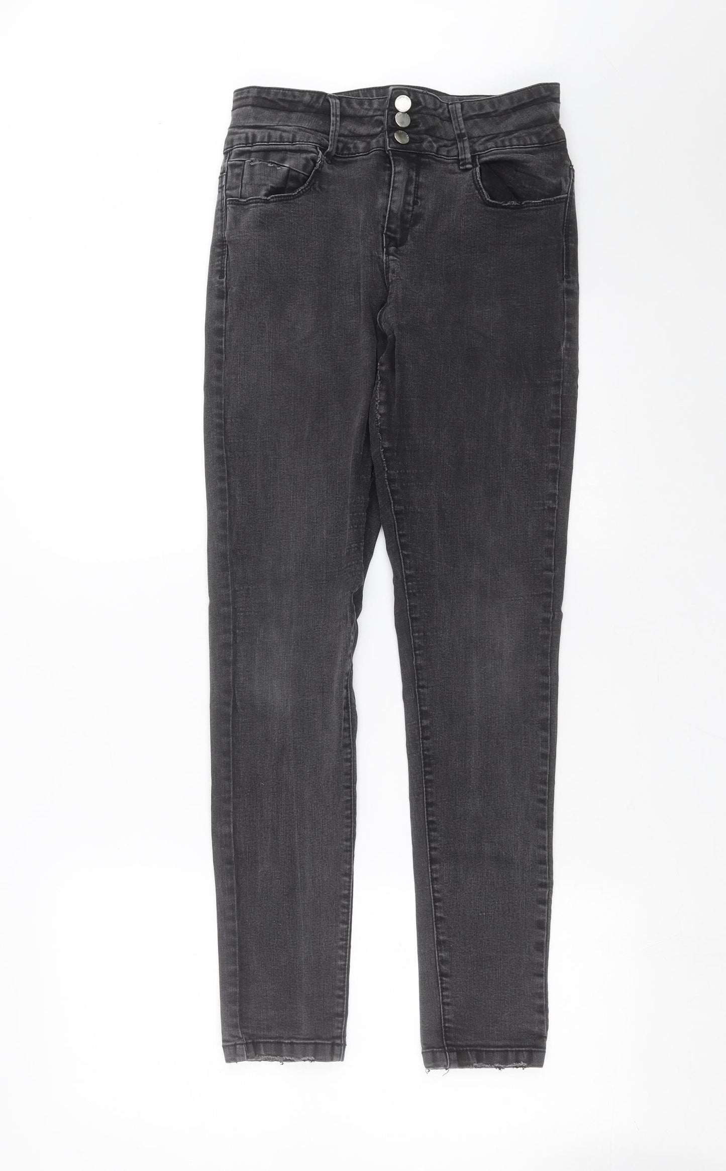 Primark Womens Grey  Denim Skinny Jeans Size 12 L29 in
