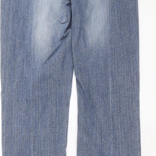 River Island Womens Blue  Denim Bootcut Jeans Size 12 L30 in