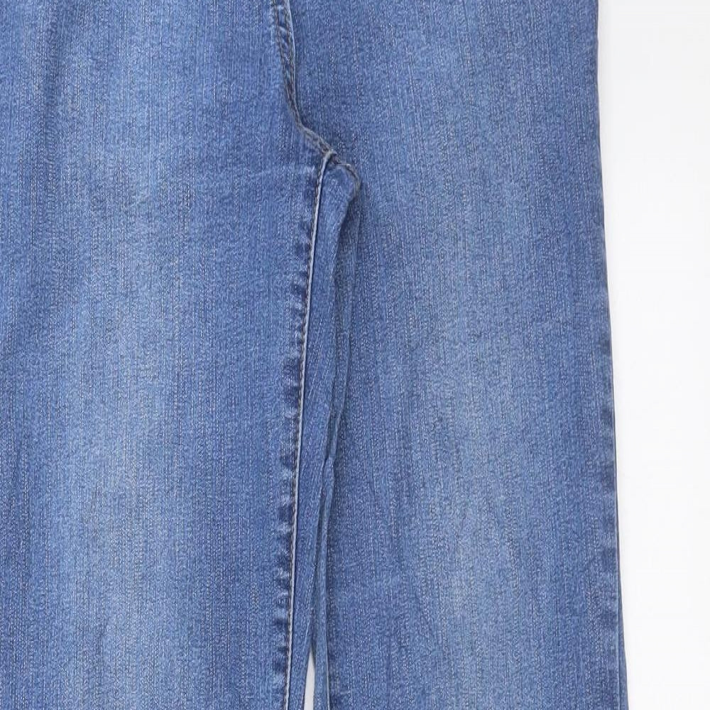 TU Womens Blue  Denim Straight Jeans Size 10 L31 in