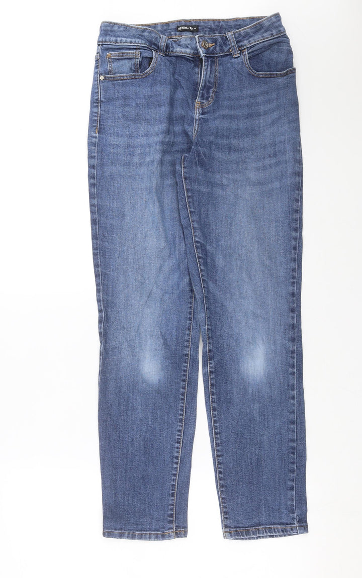 TU Womens Blue Denim Skinny Jeans Size 10 L28 in