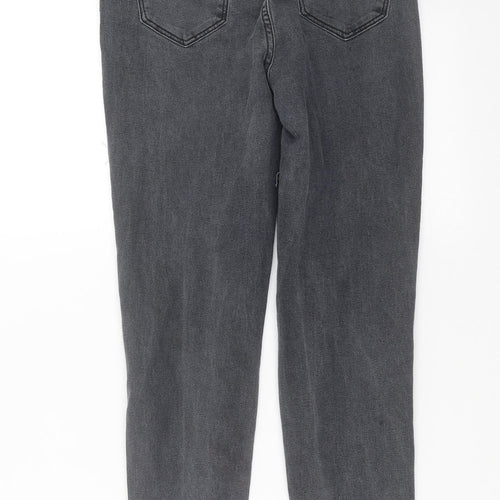 PRETTYLITTLETHING Womens Grey  Denim Skinny Jeans Size 8 L27 in