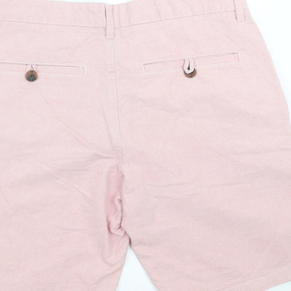 F&F Mens Pink   Chino Shorts Size 32 in