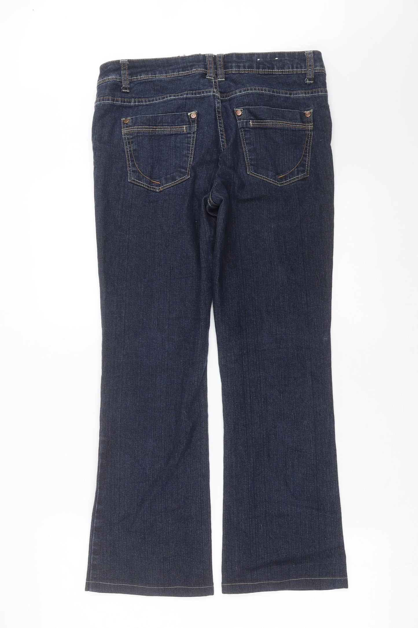 YESYES Womens Blue  Denim Bootcut Jeans Size 12 L27 in