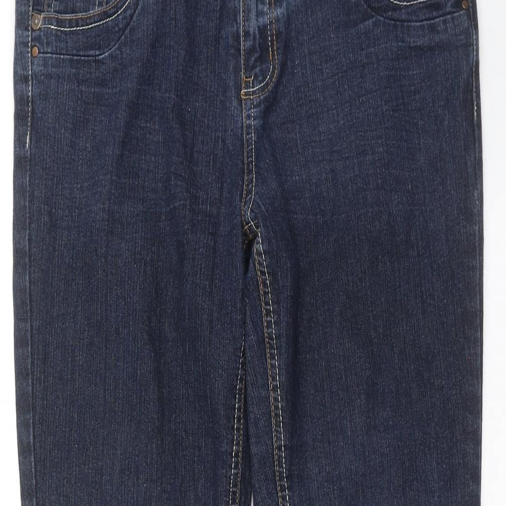 YESYES Womens Blue  Denim Bootcut Jeans Size 12 L27 in
