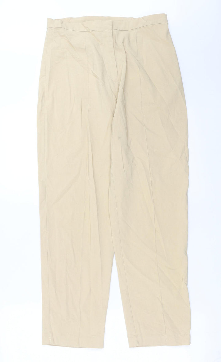 Debenhams Womens Beige   Trousers  Size 12 L26 in