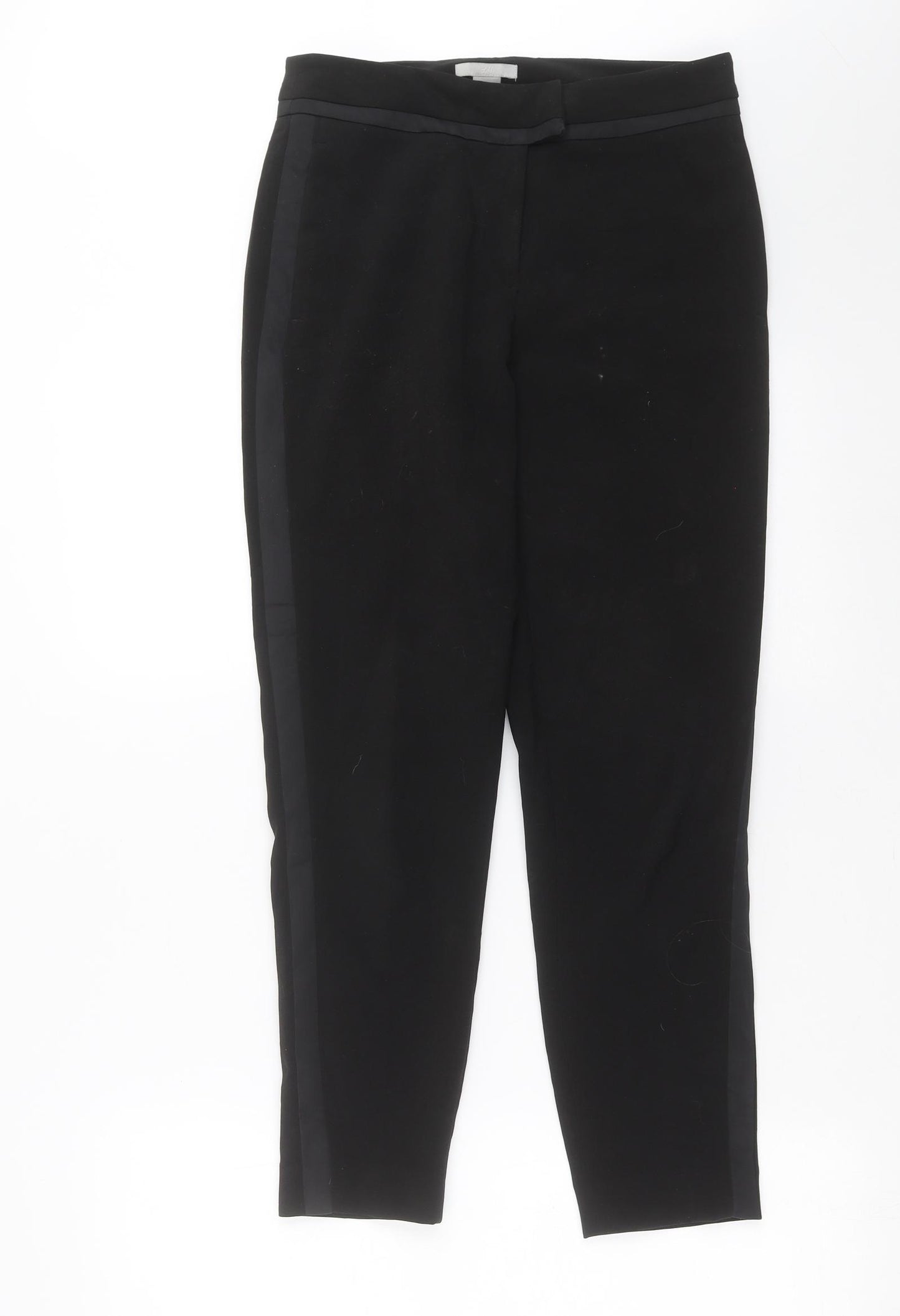 H&M Womens Black   Trousers  Size 6 L26 in