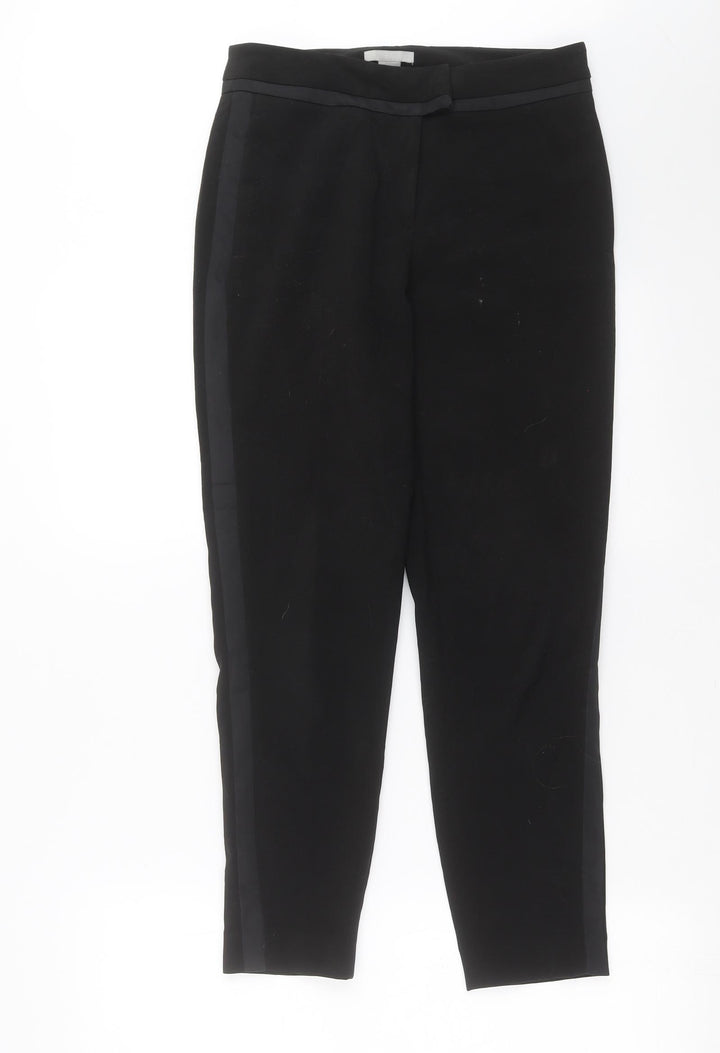 H&M Womens Black   Trousers  Size 6 L26 in