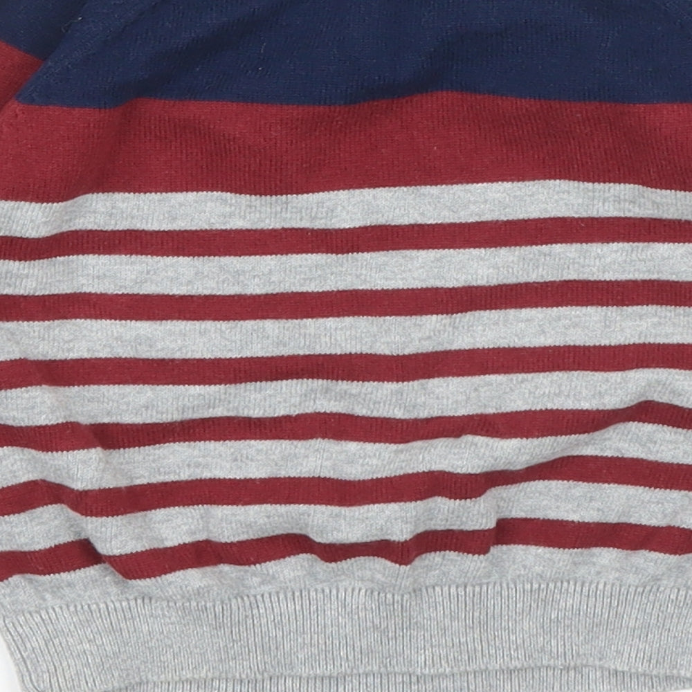 Matalan Boys Grey Striped  Pullover Jumper Size 12-18 Months