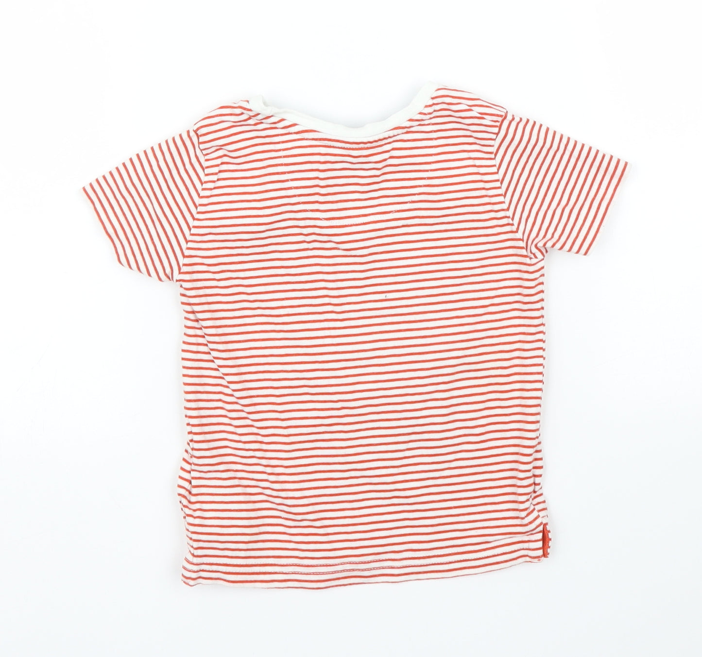 Mothercare Baby Red Striped  Basic T-Shirt Size 18-24 Months