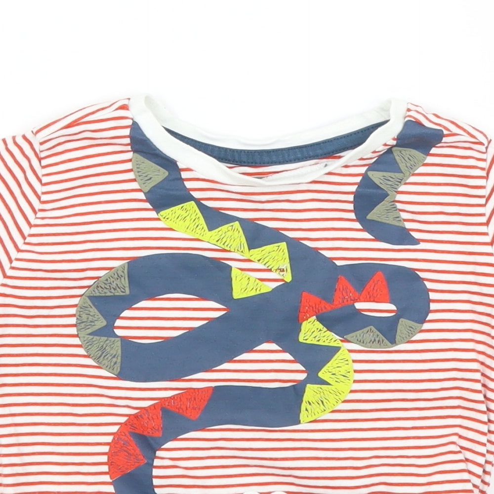 Mothercare Baby Red Striped  Basic T-Shirt Size 18-24 Months