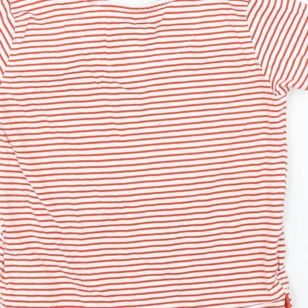Mothercare Baby Red Striped  Basic T-Shirt Size 18-24 Months