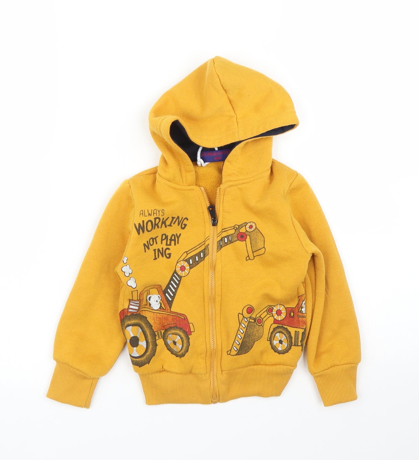 Peperoncino Boys Yellow   Full Zip Jumper Size 18-24 Months