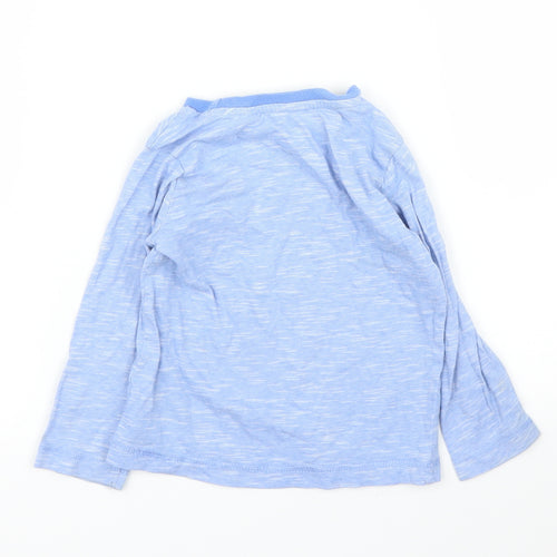 Mothercare Boys Blue Striped  Basic T-Shirt Size 12 Months