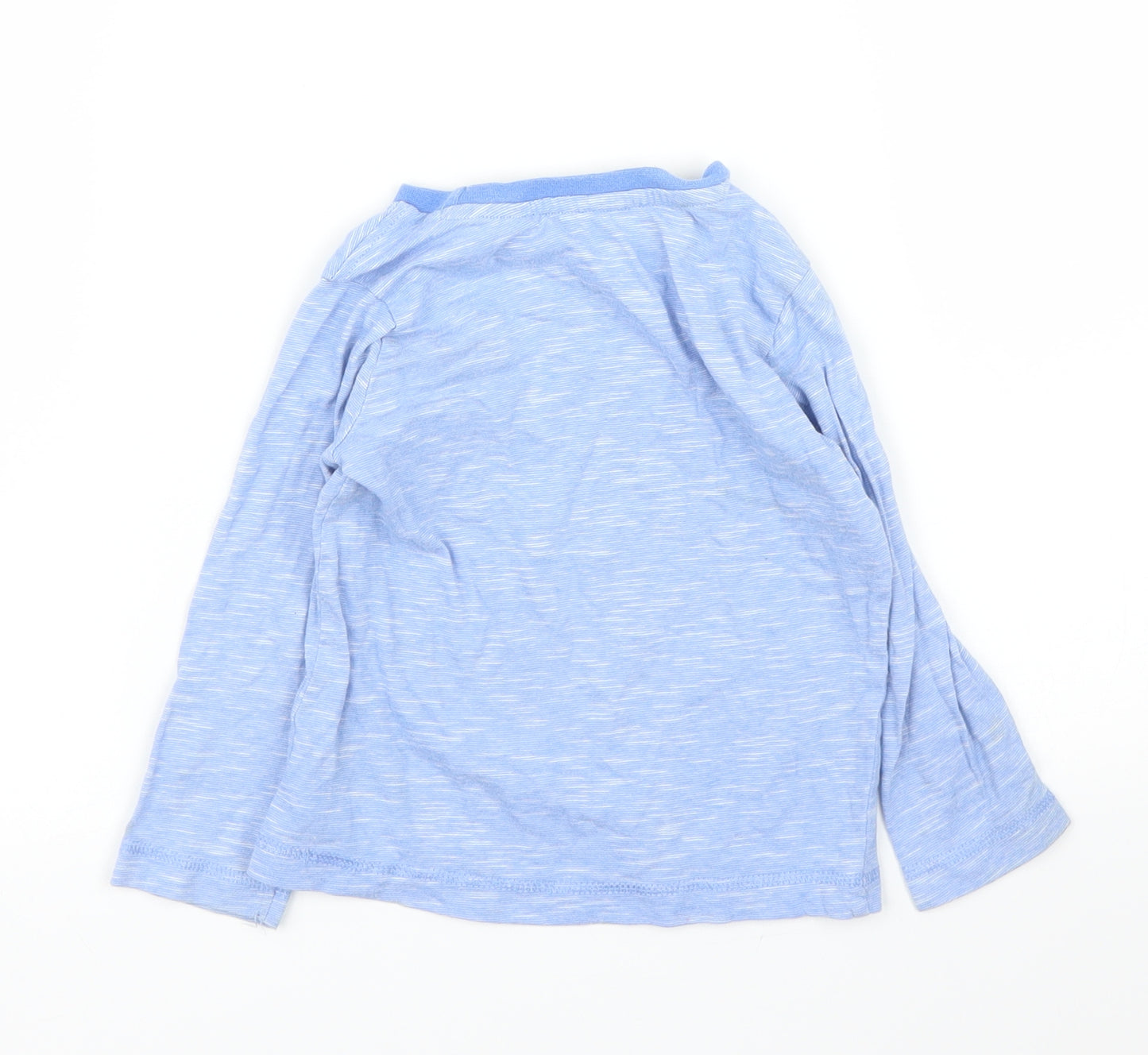 Mothercare Boys Blue Striped  Basic T-Shirt Size 12 Months