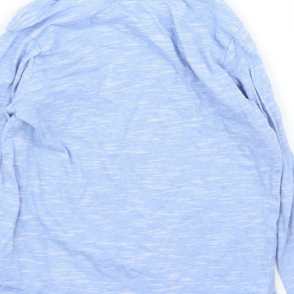 Mothercare Boys Blue Striped  Basic T-Shirt Size 12 Months