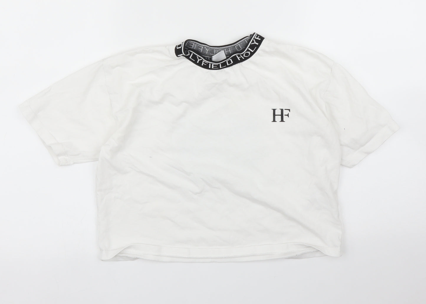 Holyfield Girls White   Cropped Blouse Size 12 Years