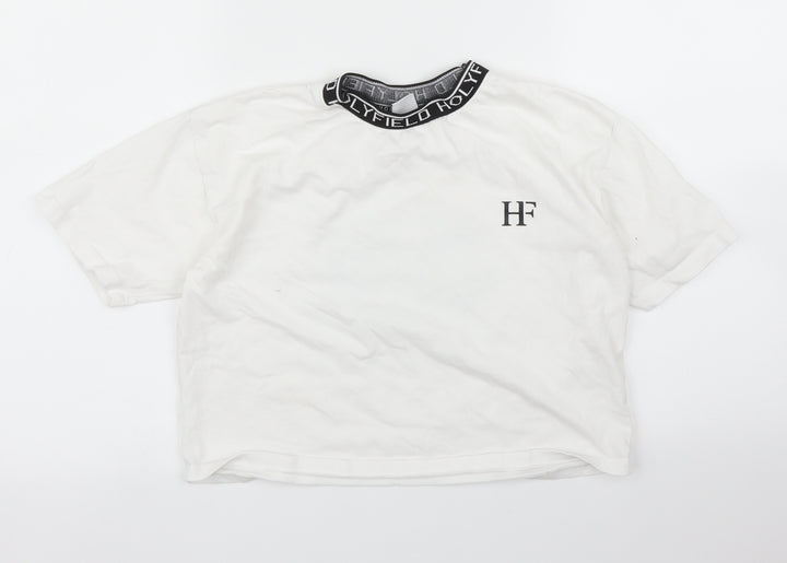 Holyfield Girls White   Cropped Blouse Size 12 Years