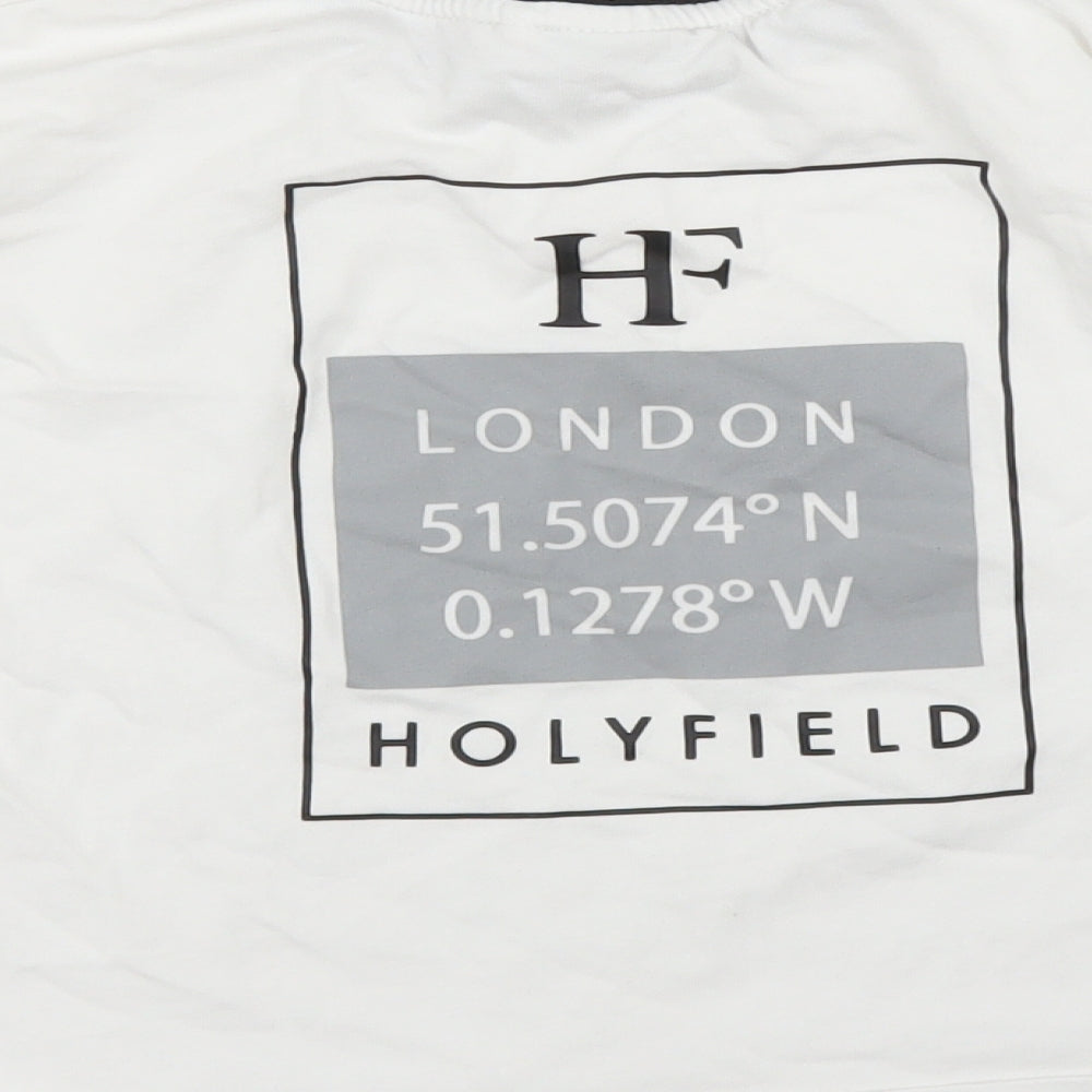 Holyfield Girls White   Cropped Blouse Size 12 Years